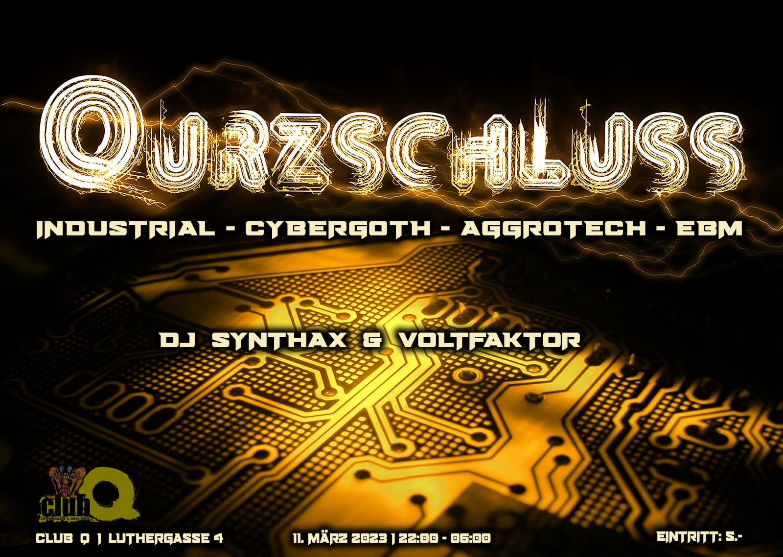 Qurzschluss - 100% Elektronik | Club Q