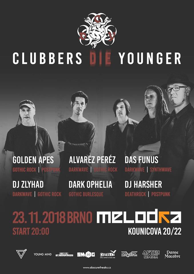 Clubbers Die Younger: Goldes Apes, Alvarez Perez, Das Funus live!